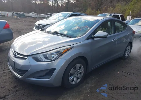 2016 Hyundai Elantra Se from USA, damaged, VIN 5NPDH4AEXGH717725
